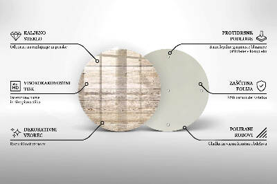 Coaster de lumânări mormânte rotundă Scânduri de lemn