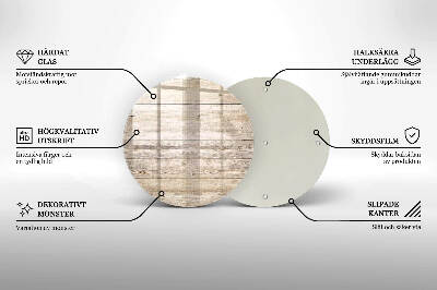 Coaster de lumânări mormânte rotundă Scânduri de lemn