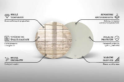 Coaster de lumânări mormânte rotundă Scânduri de lemn