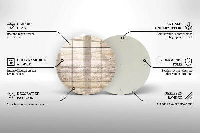 Coaster de lumânări mormânte rotundă Scânduri de lemn