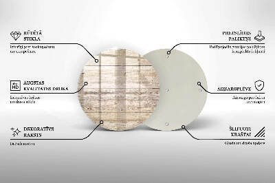 Coaster de lumânări mormânte rotundă Scânduri de lemn