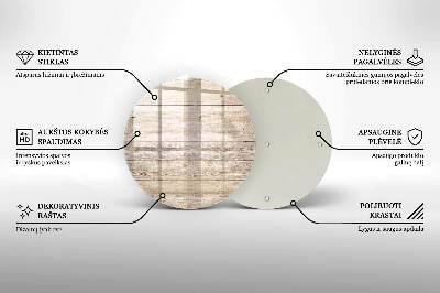 Coaster de lumânări mormânte rotundă Scânduri de lemn