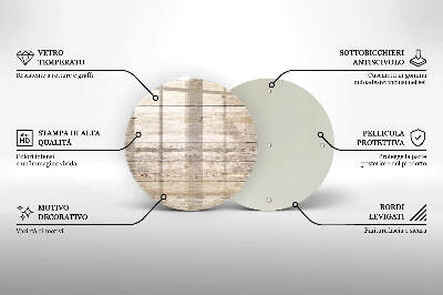 Coaster de lumânări mormânte rotundă Scânduri de lemn