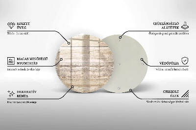 Coaster de lumânări mormânte rotundă Scânduri de lemn