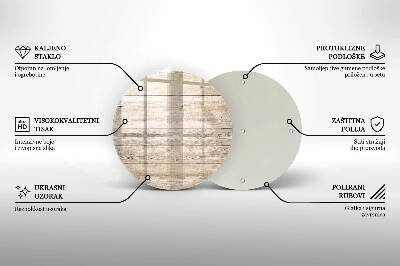 Coaster de lumânări mormânte rotundă Scânduri de lemn