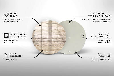 Coaster de lumânări mormânte rotundă Scânduri de lemn