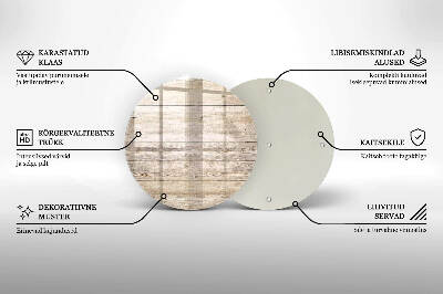 Coaster de lumânări mormânte rotundă Scânduri de lemn