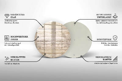 Coaster de lumânări mormânte rotundă Scânduri de lemn