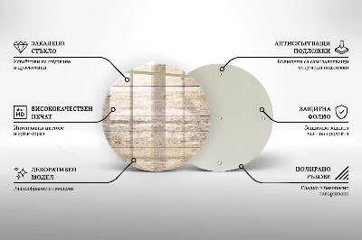 Coaster de lumânări mormânte rotundă Scânduri de lemn