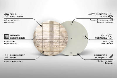 Coaster de lumânări mormânte rotundă Scânduri de lemn