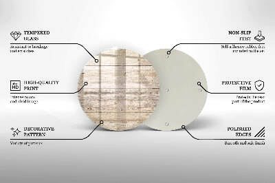 Coaster de lumânări mormânte rotundă Scânduri de lemn