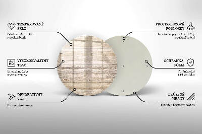 Coaster de lumânări mormânte rotundă Scânduri de lemn