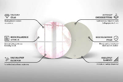 Coaster de lumânări rotundă Fundal trandafiri delicați