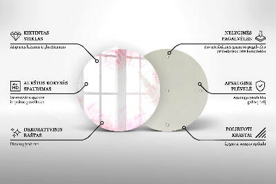 Coaster de lumânări rotundă Fundal trandafiri delicați