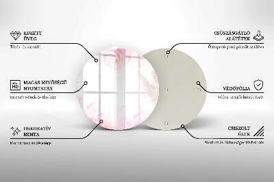 Coaster de lumânări rotundă Fundal trandafiri delicați