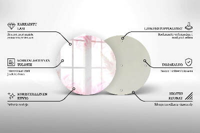 Coaster de lumânări rotundă Fundal trandafiri delicați