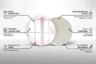 Coaster de lumânări rotundă Fundal trandafiri delicați