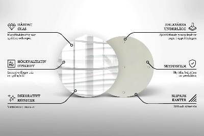 Coaster de lumânări mormânte rotundă Textură modernă