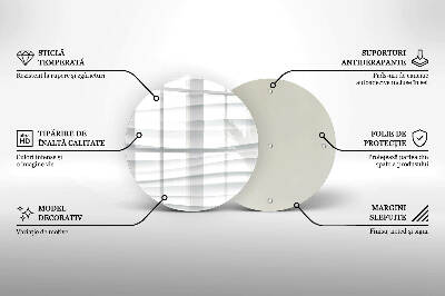 Coaster de lumânări mormânte rotundă Textură modernă