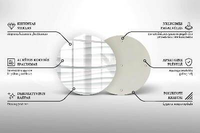 Coaster de lumânări mormânte rotundă Textură modernă