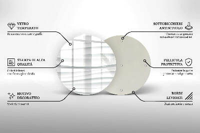 Coaster de lumânări mormânte rotundă Textură modernă