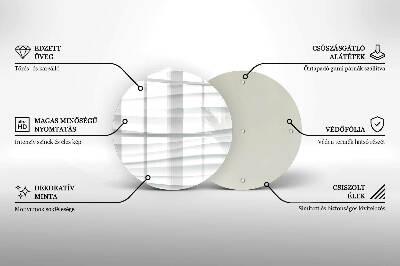 Coaster de lumânări mormânte rotundă Textură modernă