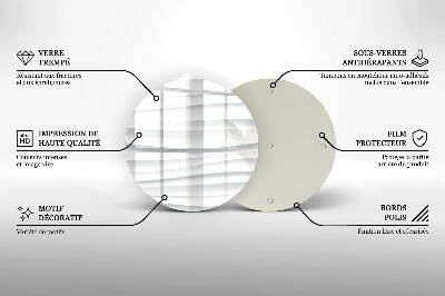 Coaster de lumânări mormânte rotundă Textură modernă