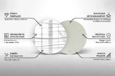 Coaster de lumânări mormânte rotundă Textură modernă