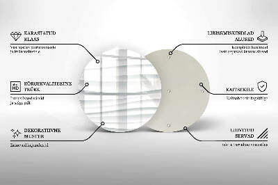 Coaster de lumânări mormânte rotundă Textură modernă