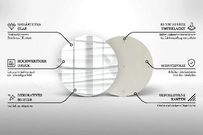 Coaster de lumânări mormânte rotundă Textură modernă