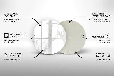 Coaster de lumânări rotundă Fundal piatră de marmură