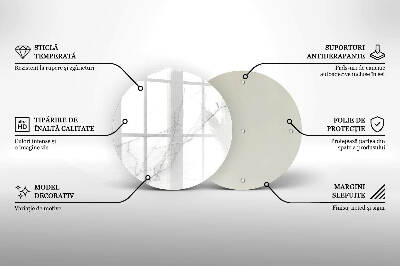Coaster de lumânări rotundă Fundal piatră de marmură
