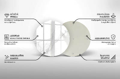 Coaster de lumânări rotundă Fundal piatră de marmură