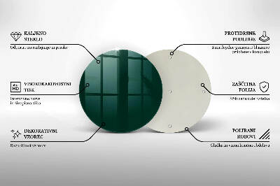 Coaster de lumânări mormânte rotundă Culoare verde