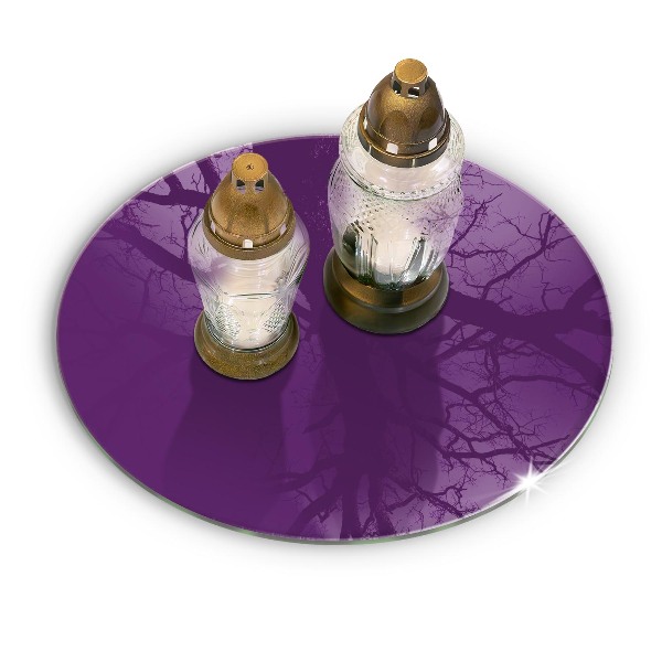 Coaster de lumânări mormânte rotundă Culoare violet