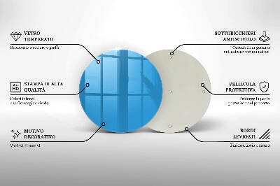 Coaster de lumânări mormânte rotundă Culoare albastru