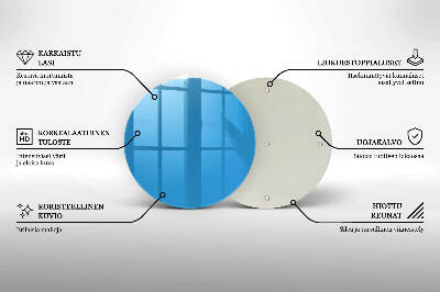 Coaster de lumânări mormânte rotundă Culoare albastru