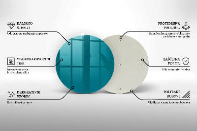 Coaster de lumânări mormânte rotundă Culoare turcoaz