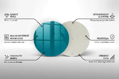 Coaster de lumânări mormânte rotundă Culoare turcoaz