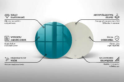 Coaster de lumânări mormânte rotundă Culoare turcoaz