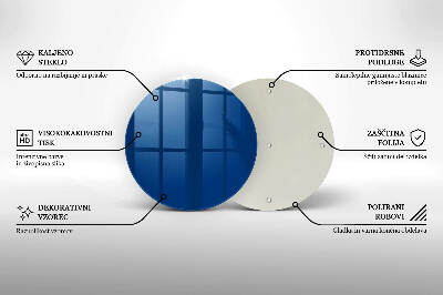 Coaster de lumânări rotundă Culoare albastru