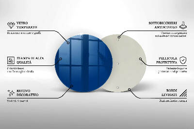 Coaster de lumânări rotundă Culoare albastru