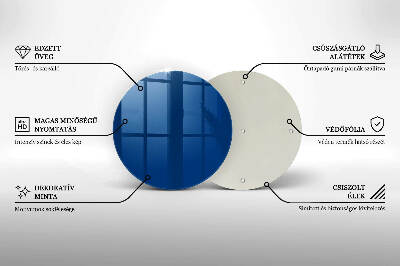 Coaster de lumânări rotundă Culoare albastru