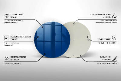 Coaster de lumânări rotundă Culoare albastru