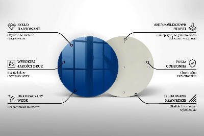 Coaster de lumânări rotundă Culoare albastru