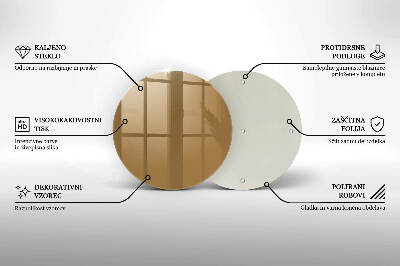 Coaster de lumânări mormânte rotundă Culoare bej