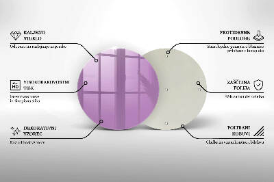 Coaster de lumânări rotundă Culoare violet