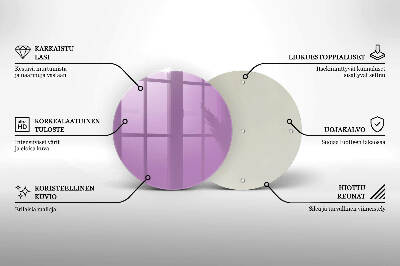 Coaster de lumânări rotundă Culoare violet