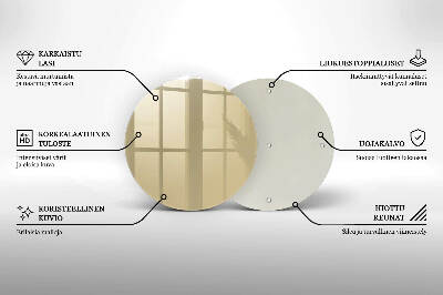 Coaster de lumânări mormânte rotundă Culoare bej