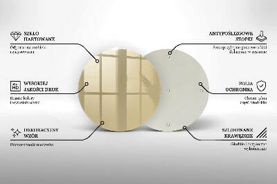 Coaster de lumânări mormânte rotundă Culoare bej